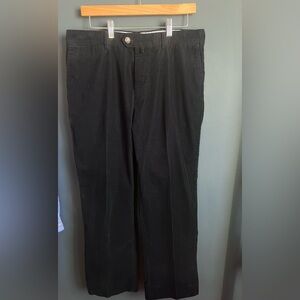 Faconnable Corduroy Pants 100% Cotton — 36R — Dark Charcoal